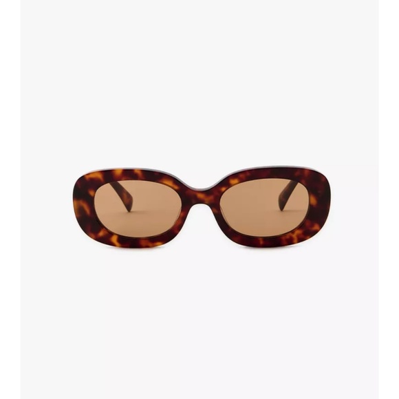OVAL TORTOISESHELL SUNGLASSES - Picture 1 of 1
